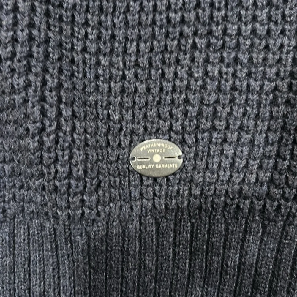 Men’s 1/4 zip down sweater navy blue new with tags size large - Picture 4 of 5